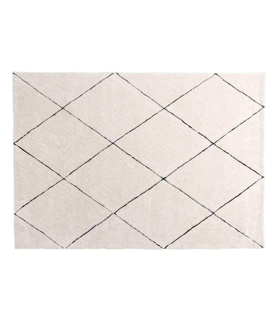 Tapis Déco Shaggy Patrik 200x290cm Blanc-1