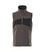 Mens Accelerate Two Tone 4 Way Stretch Lightweight Gilet Dark Anthracite Black Mascot-1