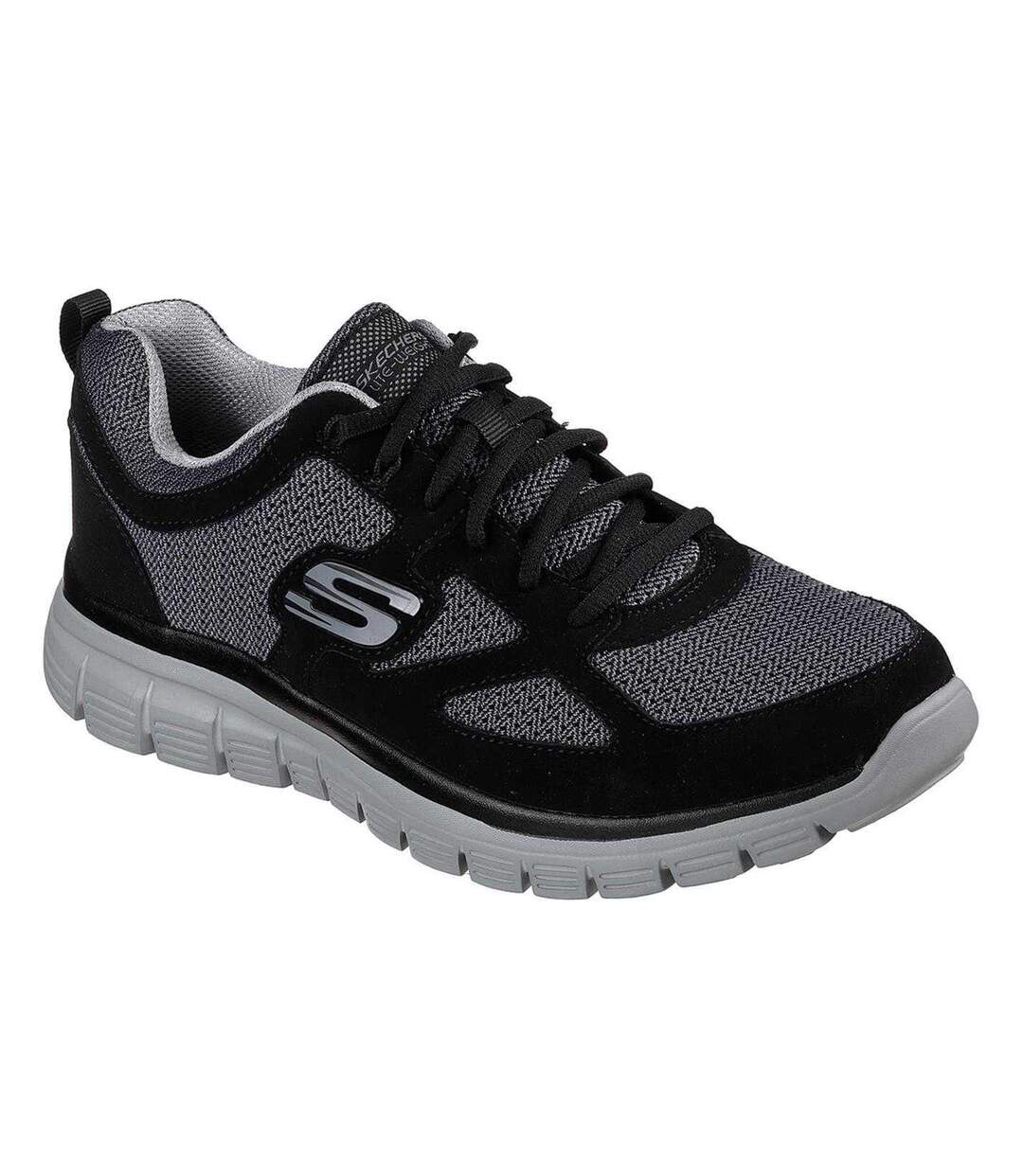 Baskets Burns Agoura Homme Noir Gris Skechers-1