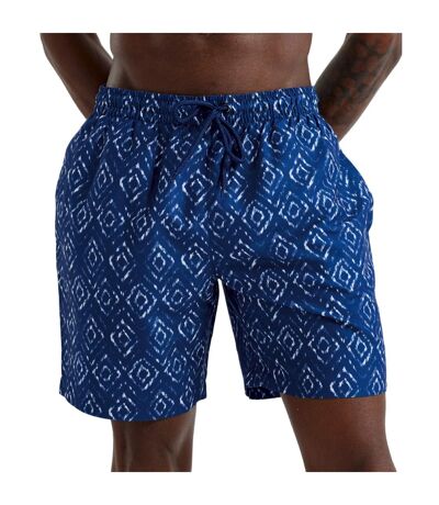 Mens diamond swim shorts navy/white aztec Wombat