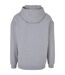 Mens Basic Oversized Hoodie Gris Chiné Build Your Brand-2