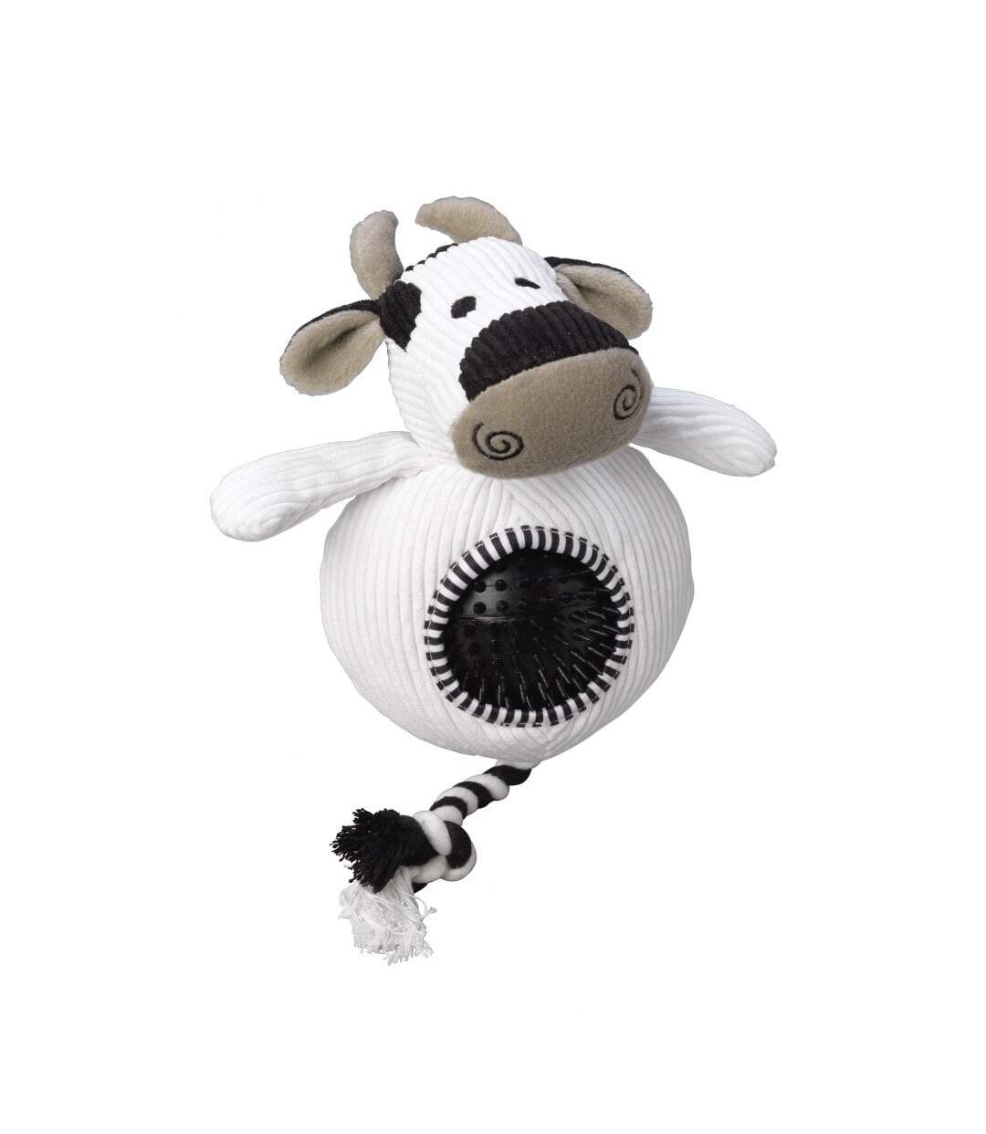 Cow dog toy one size white/black House Of Paws-1