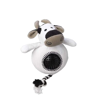 Cow dog toy one size white/black House Of Paws