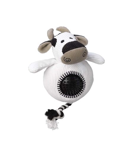 Cow dog toy one size white/black House Of Paws