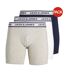 Pack Of 3  Mens Plus Boxer Briefs  Light Grey Melange Jack And Jones-1