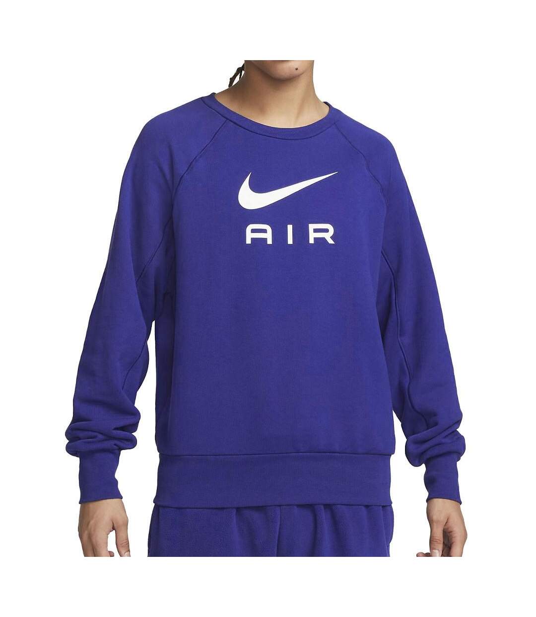 Sweat Bleu Roi Homme Nike Ft Crew - L-1