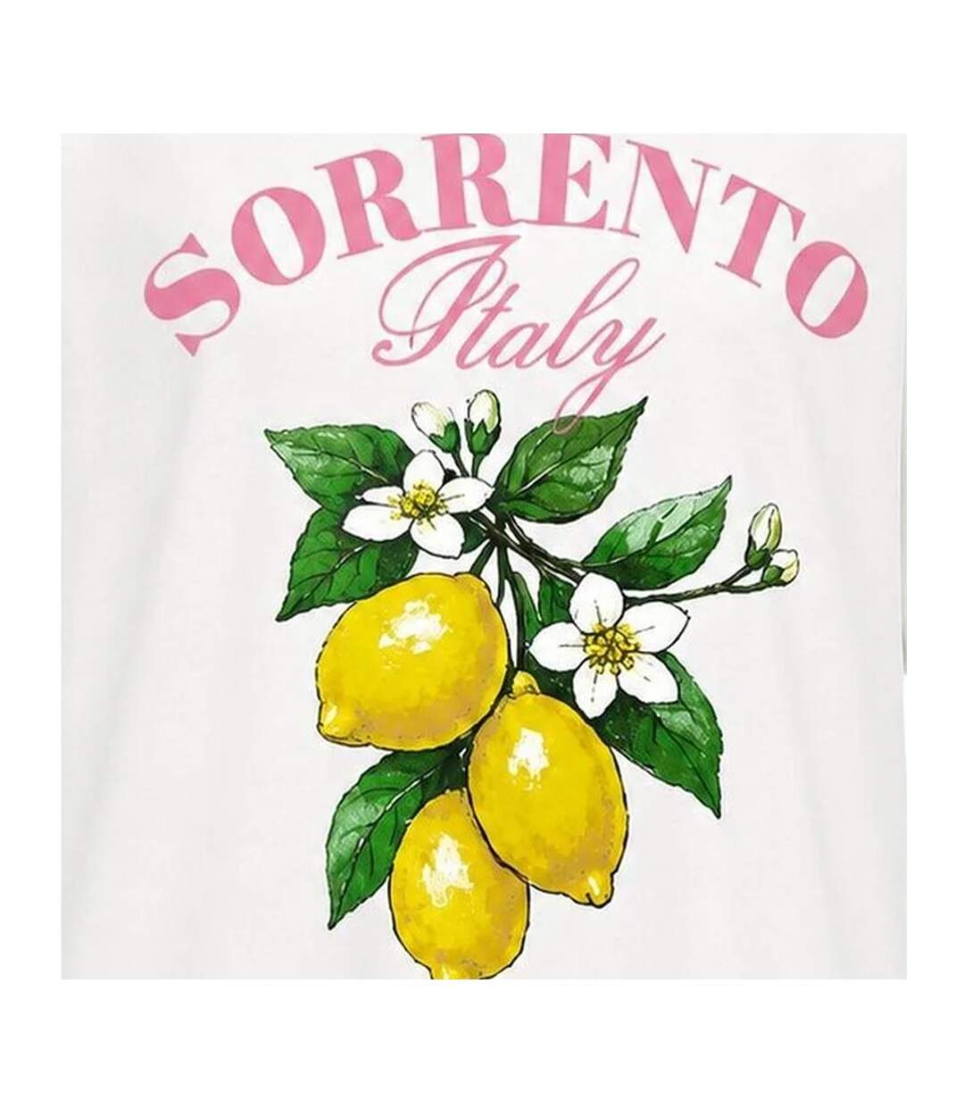 Womens/ladies Sorrento Italy Lemon Oversized T-shirt Multicoloured I Saw It First-3