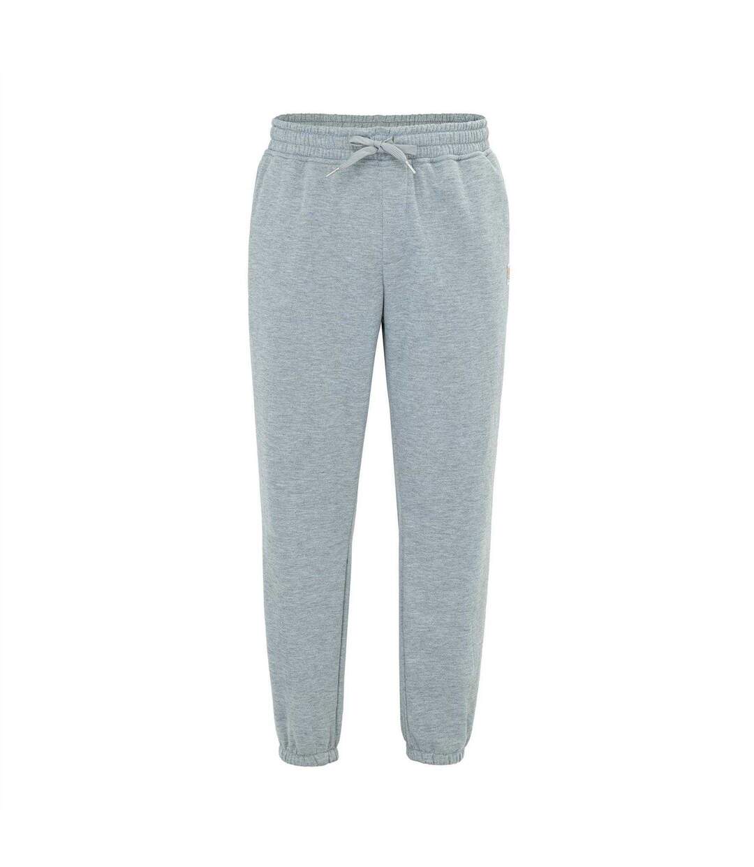 Mens Fleece Lined Jogging Bottoms Light Grey SoulCal-1