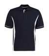 Kustom Kit Scottsdale Mens Short Sleeve Polo Shirt (Navy/White)