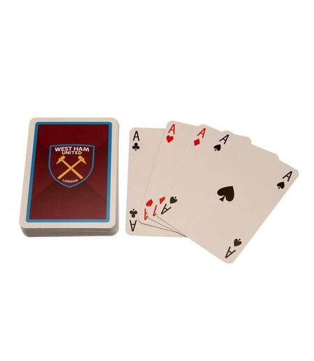 West Ham United FC - Jeu de cartes (Bordeaux / Jaune / Bleu) (Taille unique) - UTTA9036
