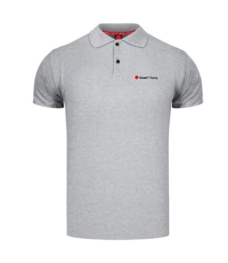 Polo Motif/style Petit Logo Homme Gris Ozoshi