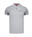 Polo Motif/style Petit Logo Homme Gris Ozoshi-1