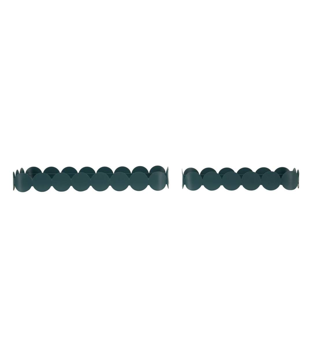 Lot de 2 Plateaux Déco Saturn 40cm Bleu-2