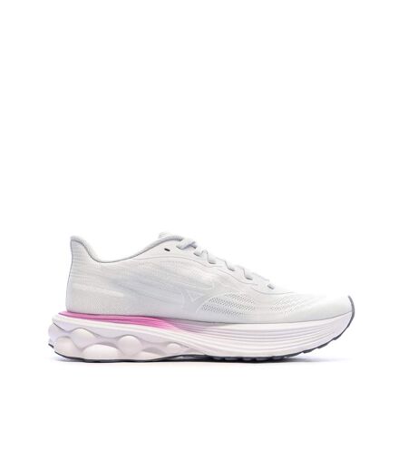 Chaussures de running blanches femme mizuno wave skyrise 7