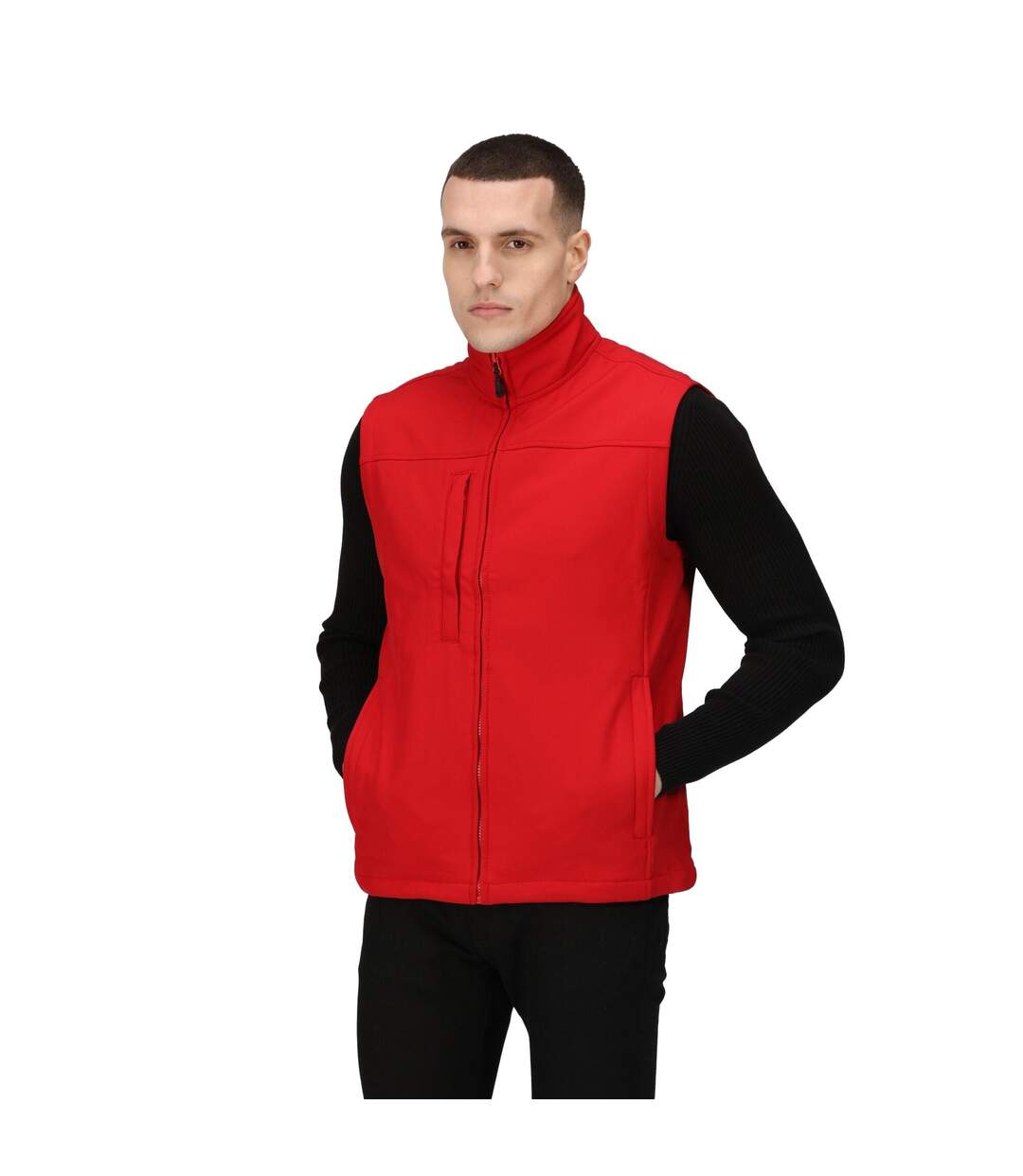 Veste Sans Manches Flux Homme Rouge Classique Gris Phoque Regatta-1
