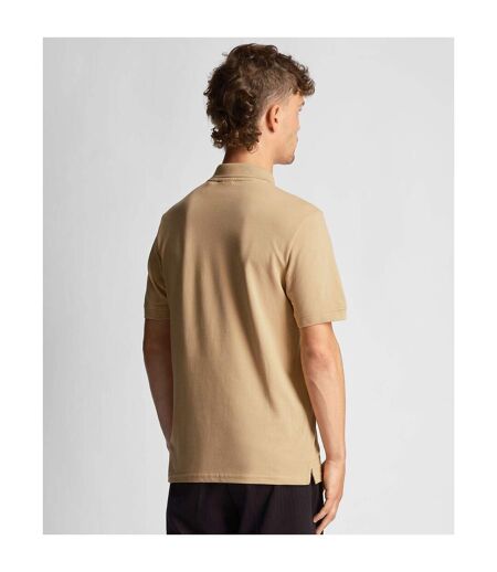 Polo Uni Homme Beige Clair Lyle & Scott