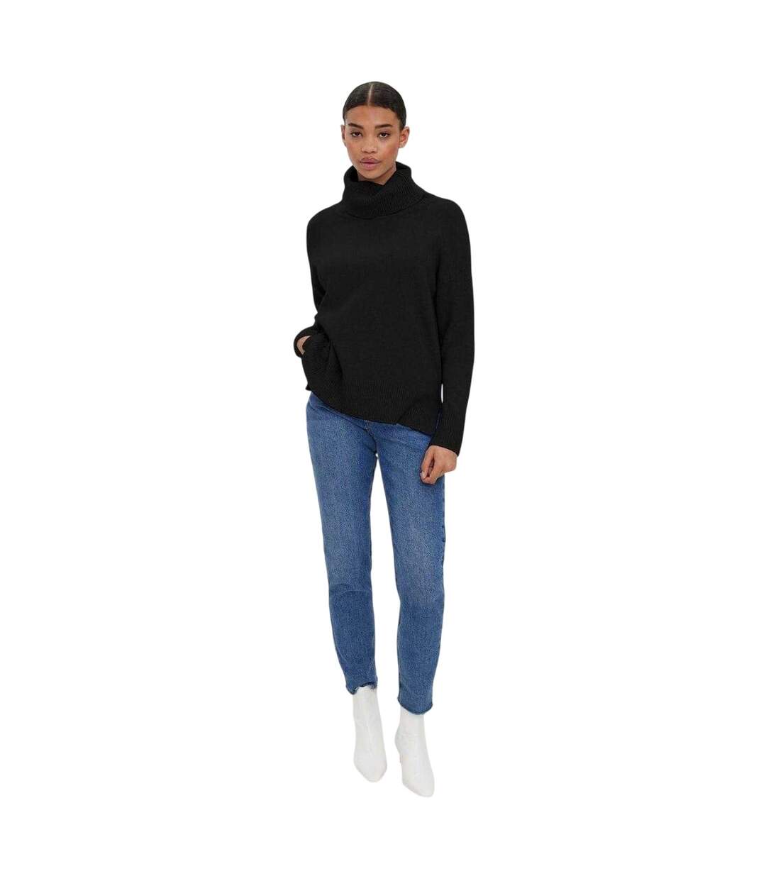 Pull Femme Noir Vero Moda-4