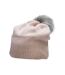 Bonnet Motif/style Uni Femme Rose 4F-1