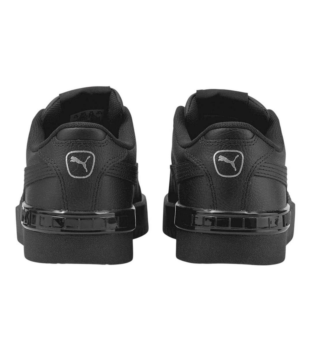 Womens/ladies Jada Platform Trainers Black Puma-2