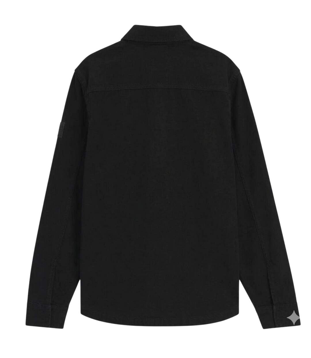 Mens Locky Oversized Overshirt Black Boss-2
