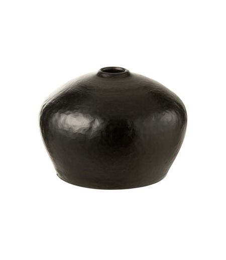 Paris Prix - Vase Déco Poterie ying 20cm Noir