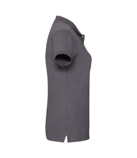 Polo Femme Gris Foncé Uni Russell