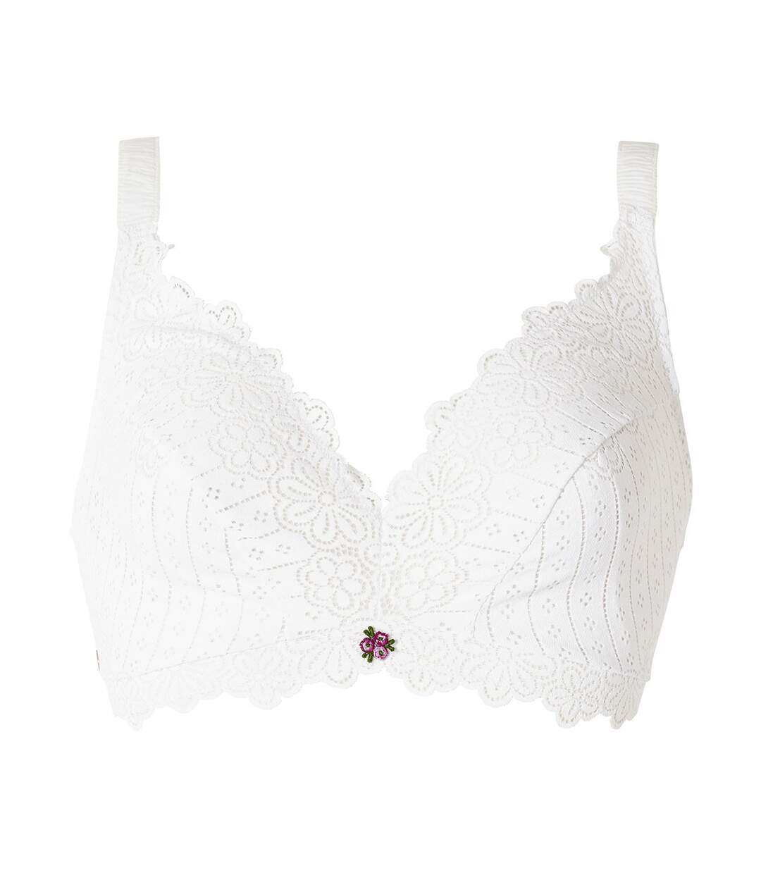 Soutien-gorge souple blanc Poétesse-1