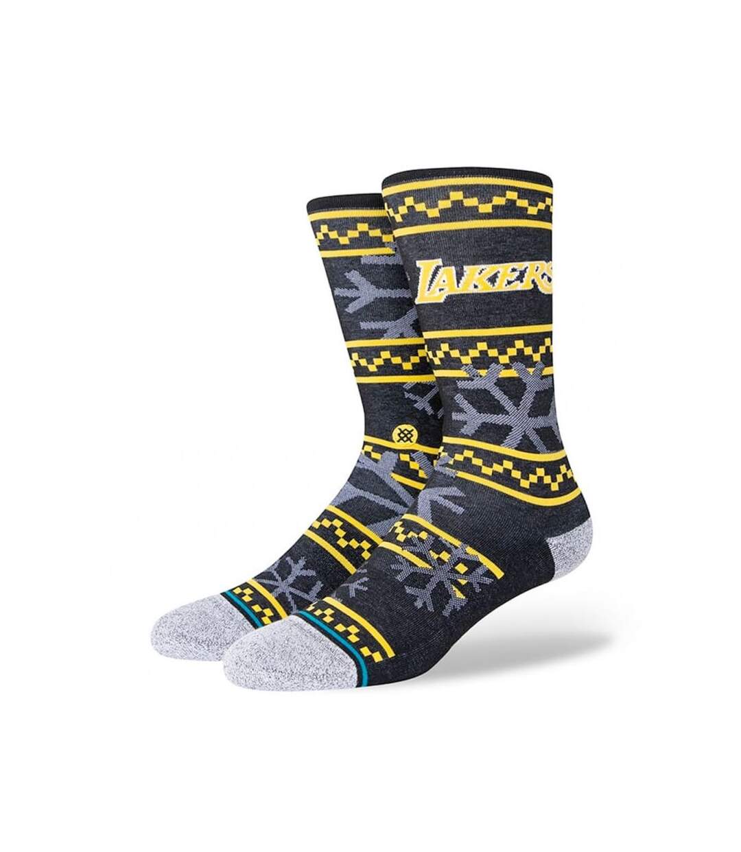 STANCE Chaussettes Homme Microfibre LAKERS FROSTED Noir Jaune NBA-1