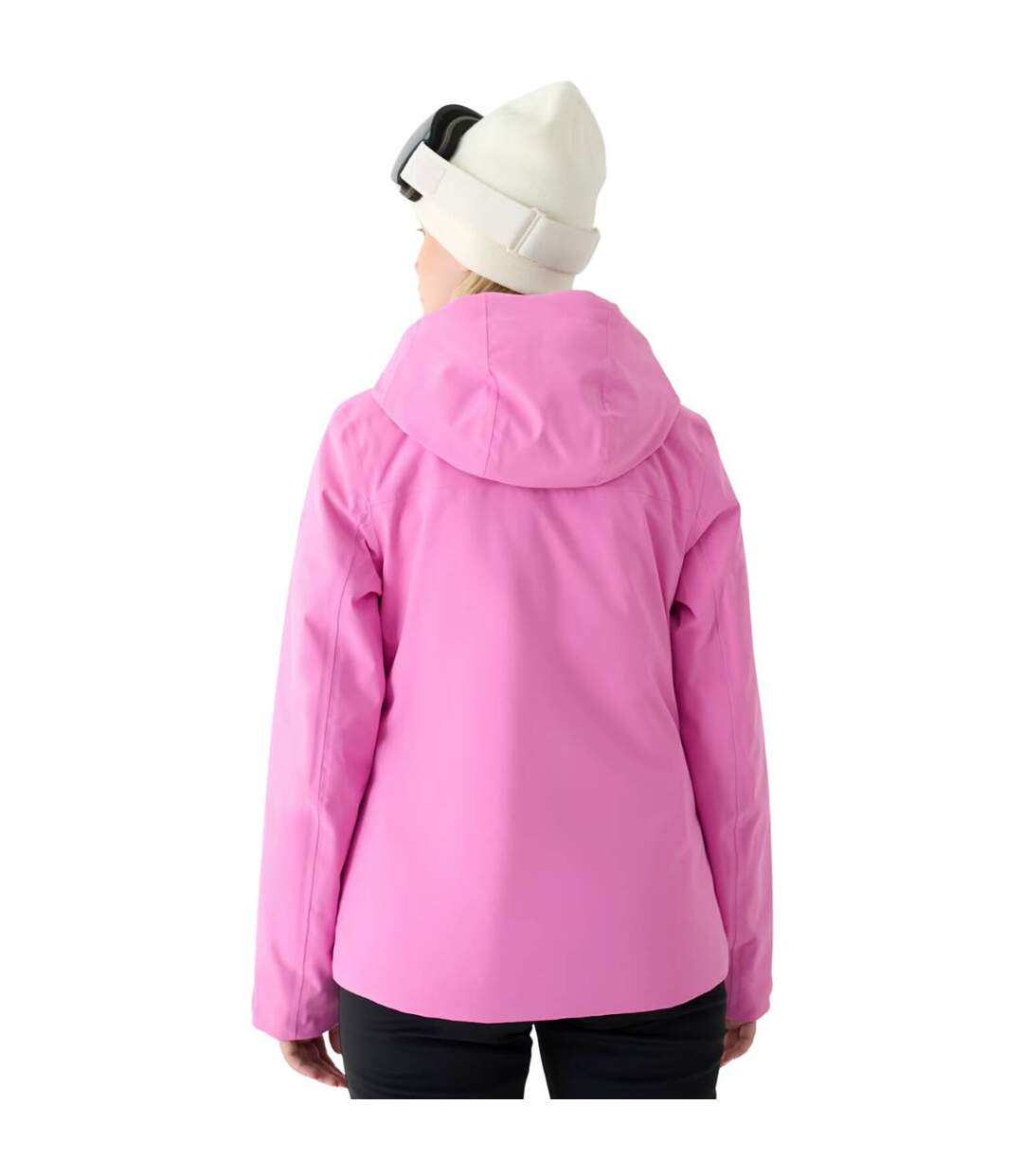 Blouson De Ski Motif/style Uni F572 Femme Rose 4F-3