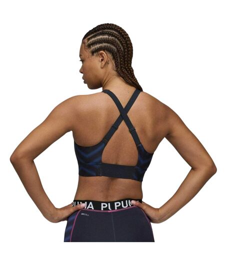Womens/ladies Individualblaze Eversculpt Sports Bra Navy Orange Puma