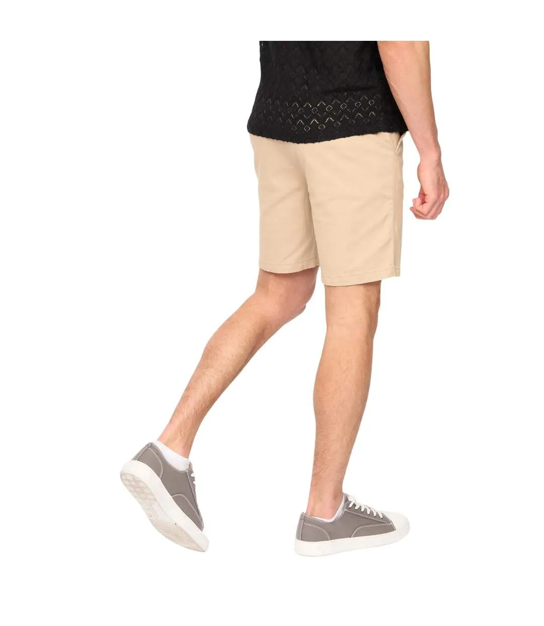 Mens Everett Chino Shorts Stone Duck And Cover-3
