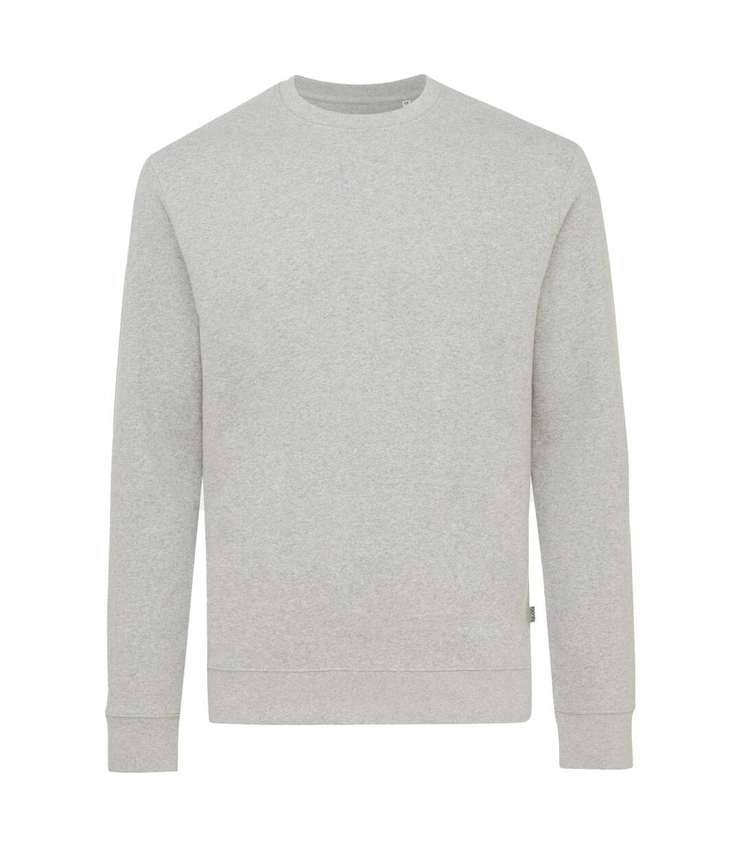 Unisex adult denali recycled cotton undyed sweatshirt heather grey Iqoniq-1