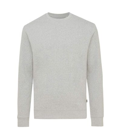 Unisex adult denali recycled cotton undyed sweatshirt heather grey Iqoniq