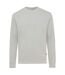 Unisex adult denali recycled cotton undyed sweatshirt heather grey Iqoniq-1