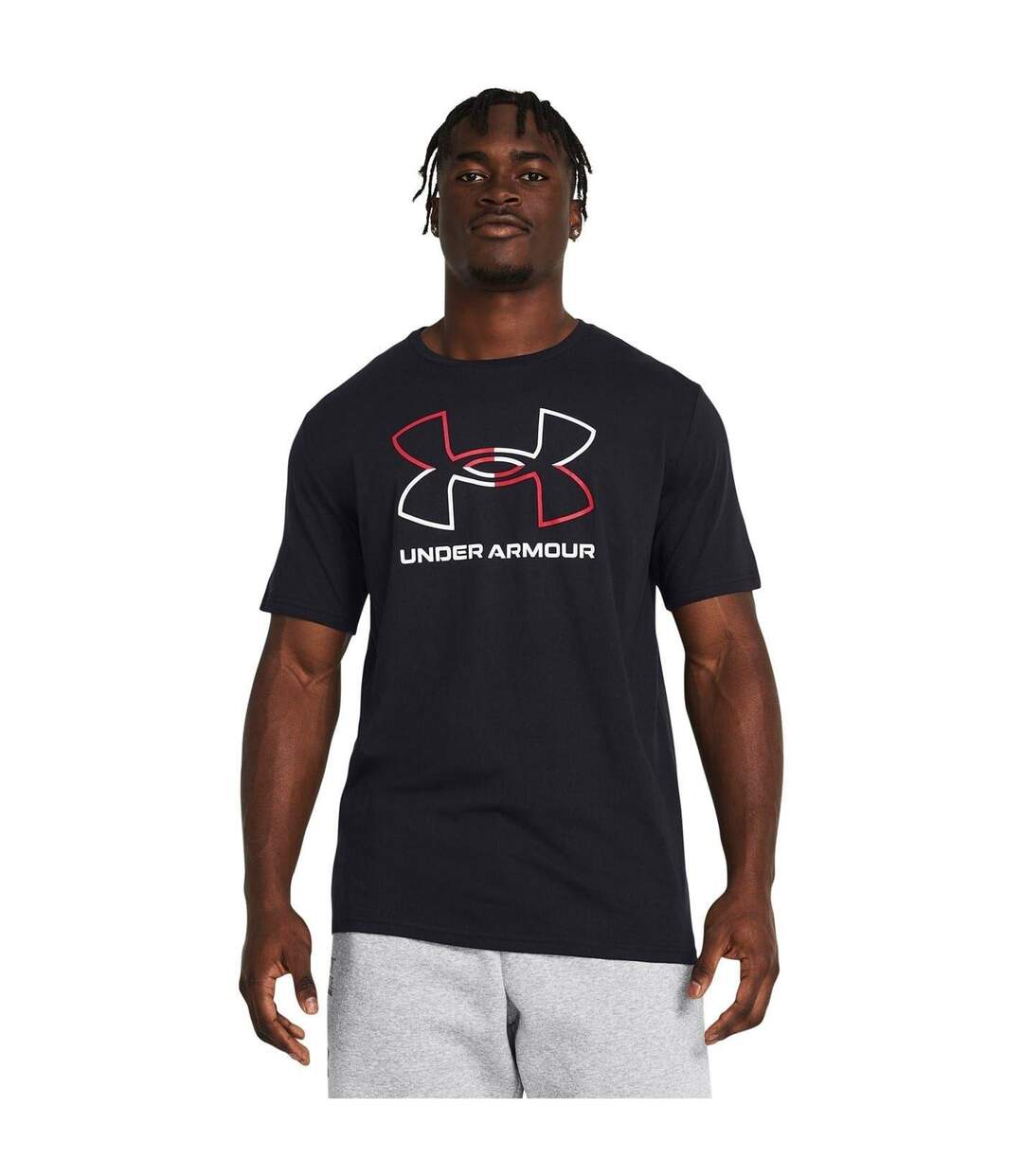 Mens Foundation Updates Gl Short-sleeved T-shirt Black White Under Armour-2