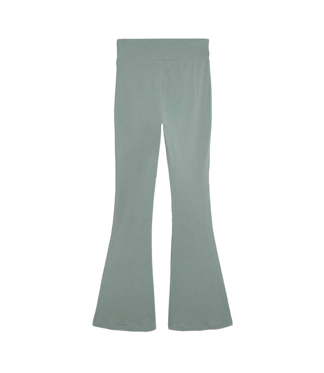 Womens/ladies Smooth High Waist Leggings Green Moon Puma-3