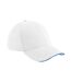 Casquette Athleisure Blanc Bleu Roi Vif Beechfield-1