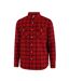 Chemise Manches Longues Motif/style Motif Écossais À Carreaux Homme Rouge Lee Cooper-3