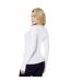 Womens/ladies ruched front long-sleeved t-shirt white Dorothy Perkins