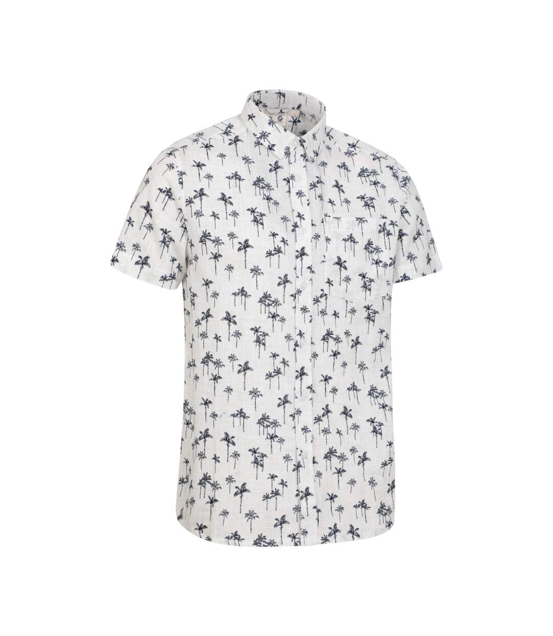 Mens Preston Illustration Palm Tree Shirt Off White Mountain Warehouse-4
