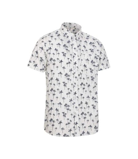 Mens Preston Illustration Palm Tree Shirt Off White Mountain Warehouse