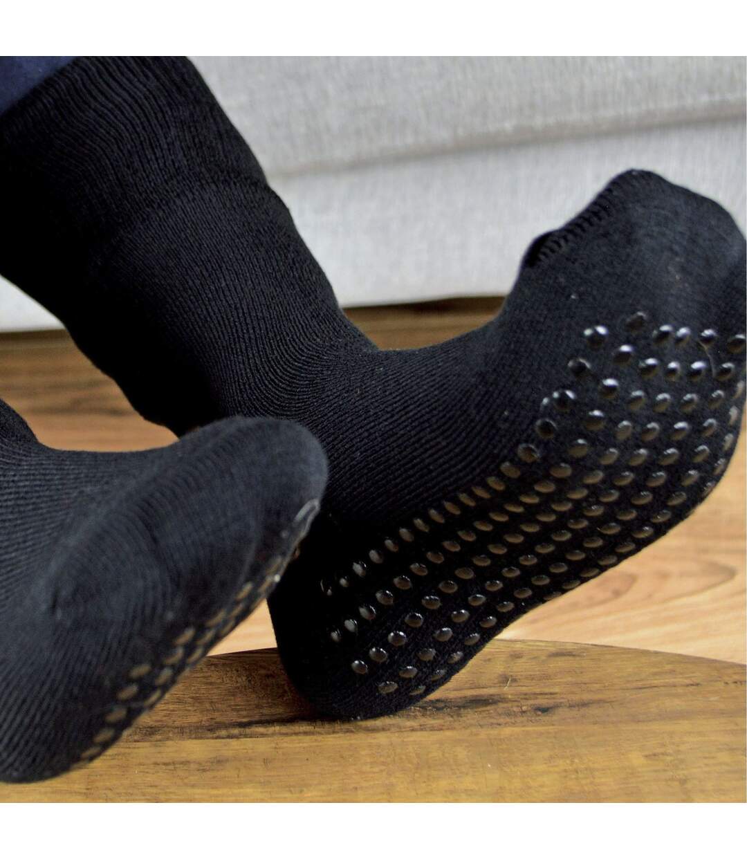 1 Pack Thermal Bamboo Slipper Socks for Winter-4