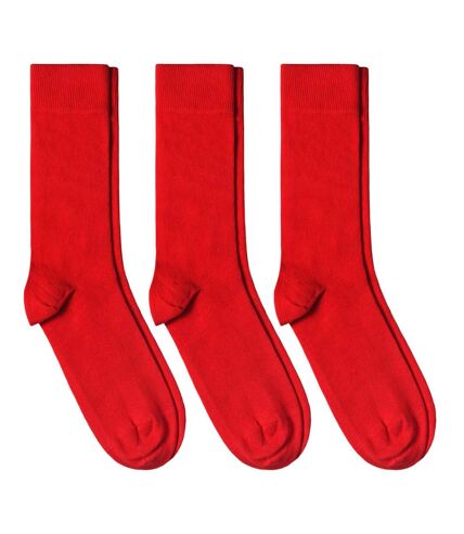 Chaussettes jersey unies – Lot 3 paires  - Fabriqué en UE