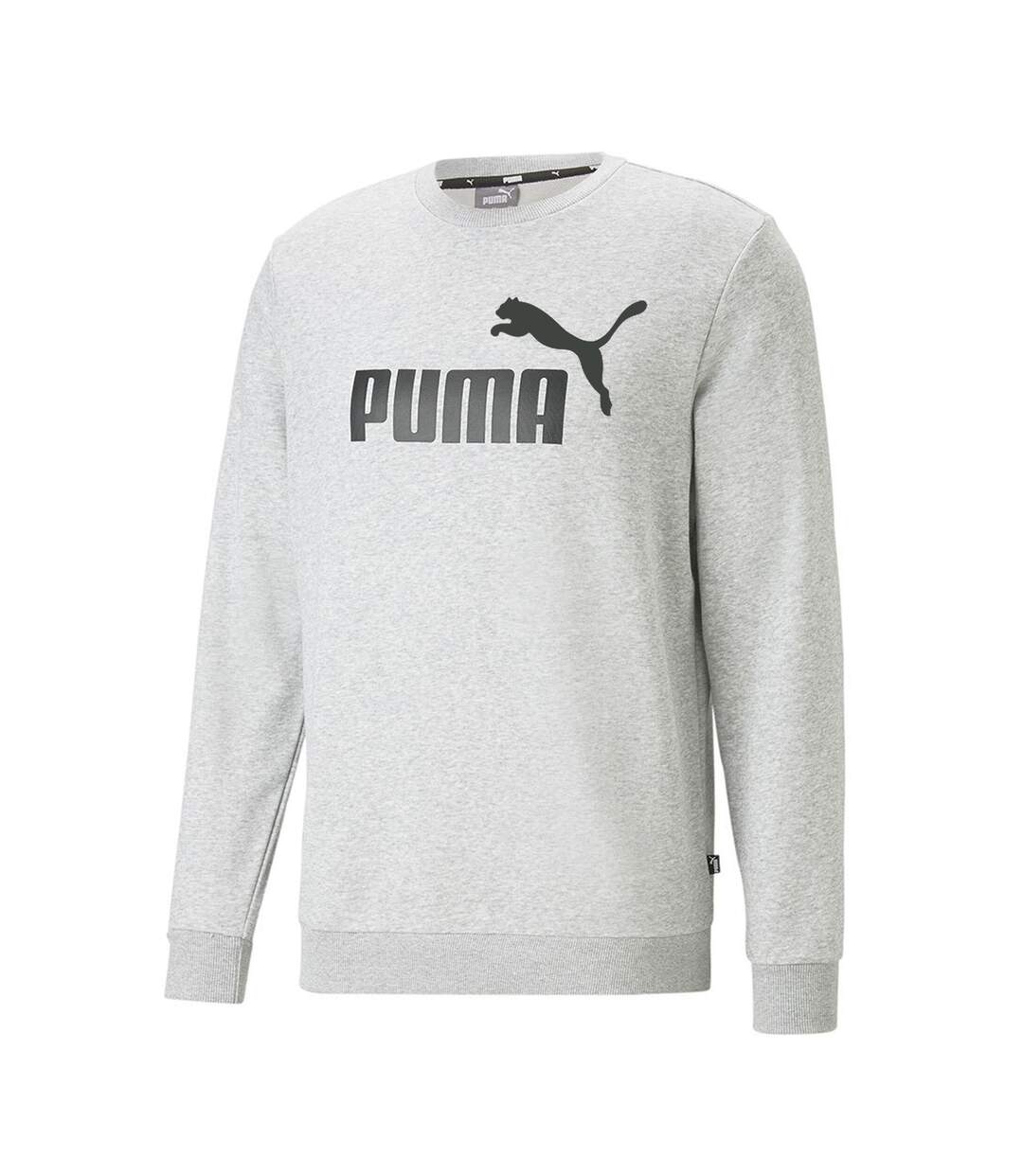 Sweat ess femme gris clair chiné Puma-1