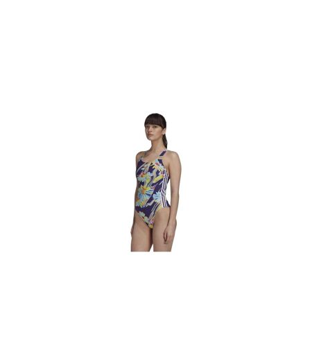 Maillot De Bain 1 Pièce Motif/style Floral Femme Violet Foncé Adidas