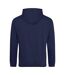 Sweat À Capuche College Adulte Bleu Marine Fumé Awdis-2