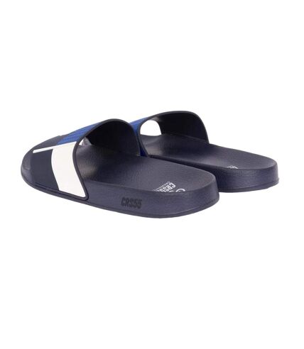 Mens rentrays sliders navy/blue Crosshatch