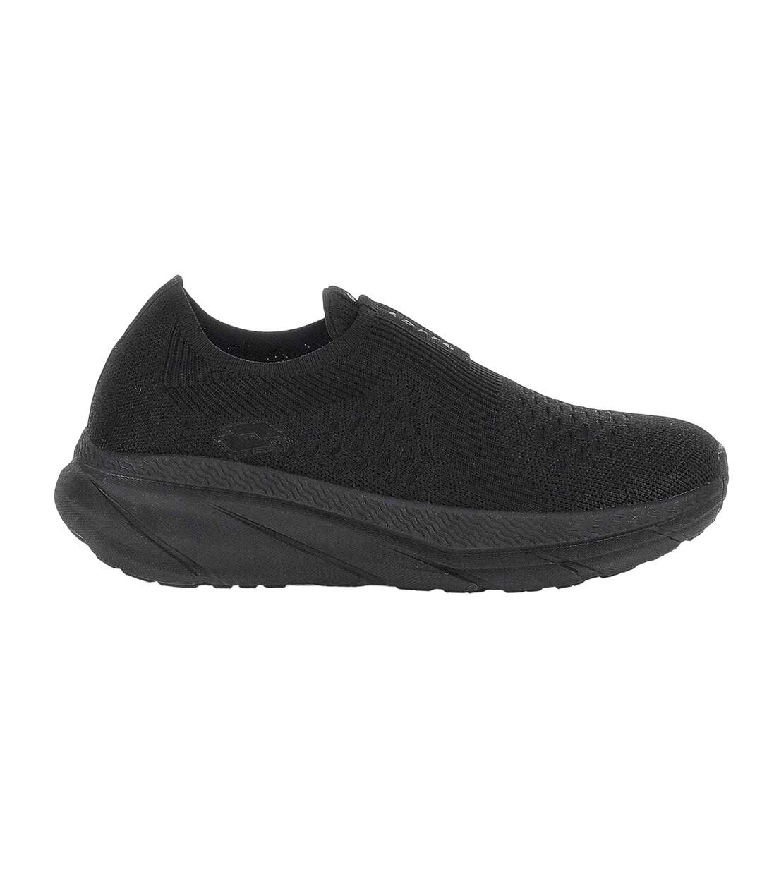 Baskets Italia Run Amf Homme Tout Noir Lotto-1