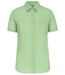 Chemise popeline manches courtes - Femme - K548 - vert pistache