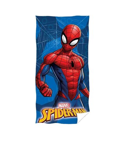 Spider-Man Printed Beach Towel (Blue/Red)
